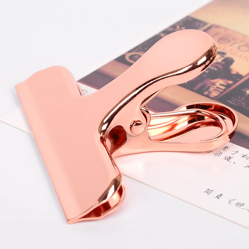 

Gold Plating Brass Storage Clip Stainless Steel Paper Clip Metal Long Tail Clip