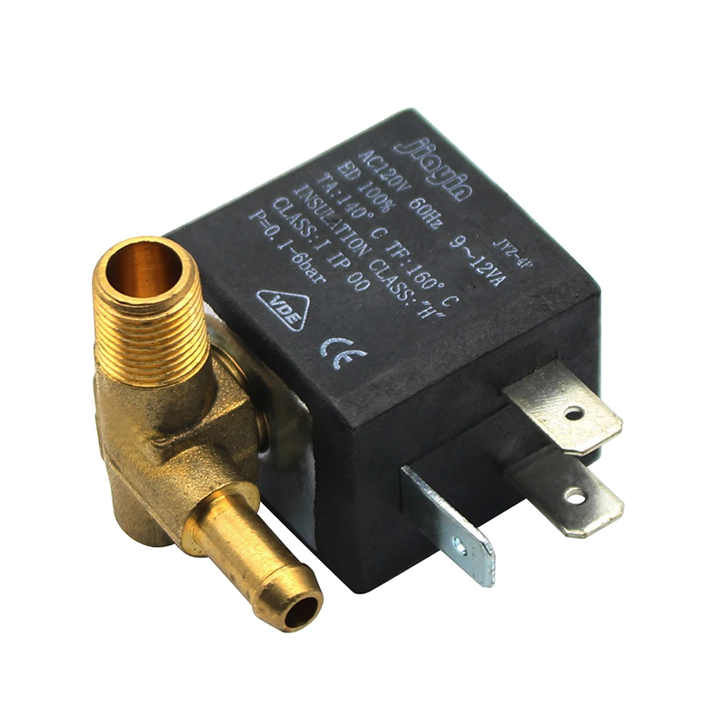 Jiayin-JYZ-4P solenoide de bobina de aire y agua, 3mm, 2/2 vías, CA, 120V, 230V, G1/8 , latón, para Philips gc90, gc92, gc93, gc94, gc95, gc99