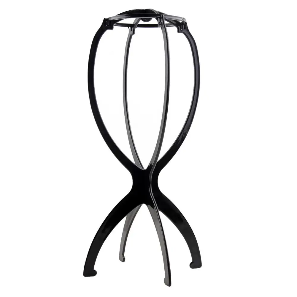 

Portable Wig Stand Holder Durable Plastic Folding Wig Bracket Display Tool