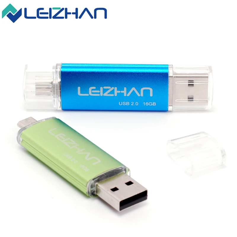 LEIZHAN OTG USB флэш накопитель 16 ГБ для Samsung S7/S6/S5/S4/S3 Xiaomi Micro U диск мобильный карта