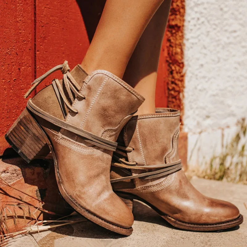 

Retro Ankle Boots For Women Winter Boots Chelsea Autumn Boots Women Shoes Booties Plus Size 43 Women Boots Female Winter Shoes