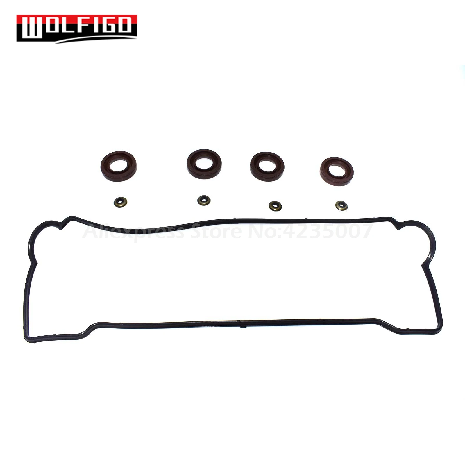 WOLFIGO FOR 93-97 COROLLA CELICA PRIZM VALVE COVER GASKET SET 7AFE 4AFE VS50440R NEW
