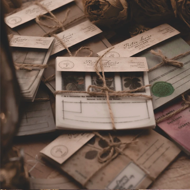 

Moking vintage institute of botany label memo pad paper diy message note 30 pcs/pack notepad pack Wholesale