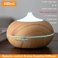 Xiomi-difusor de óleo essencial de aroma com controle remoto. 400ml, umidificador ultrassônico, aromaterapia, purificador de ar e luz de led noturna.