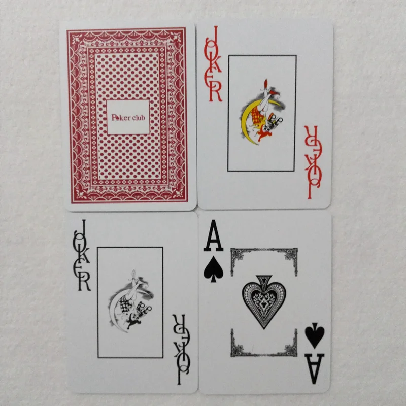 Playing cards 2 PCS/Set Baccarat Texas Hold'em Plastic Waterproof Poker Club Cards