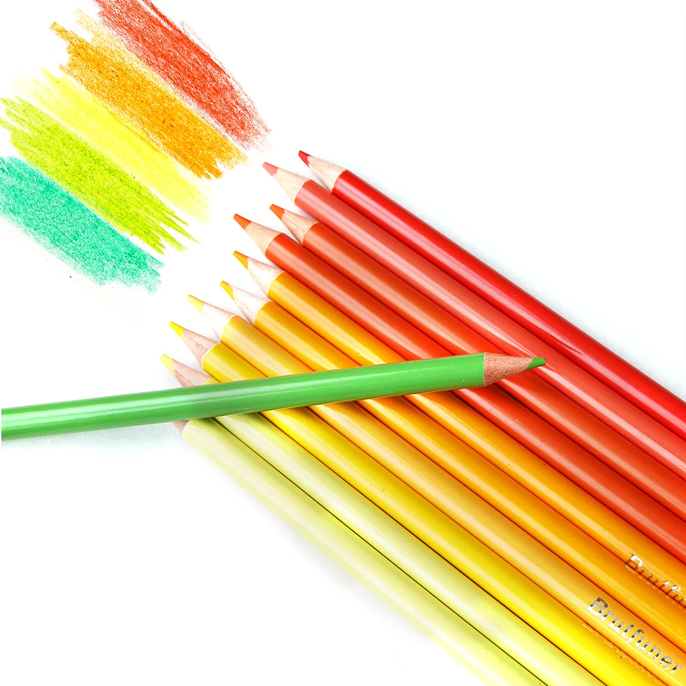 Brutfuner 12/48/120/160/260 Professional Oil Colored Pencils Wood Watercolor Pencils Drawing Pencil Set For School Art Supplies