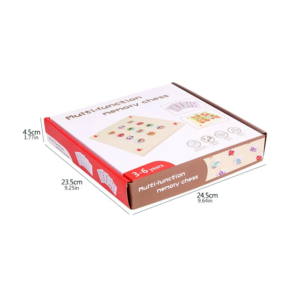 Children Memory Chess Wooden Table Puzzle Game Kids Toy Interesting Gift