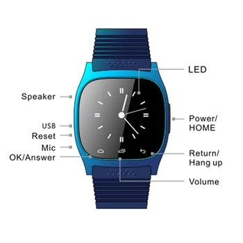 

M26 Bluetooth Smart Watch wristwatch smartwatch with Dial SMS Remind Music Player Pedometer for Android Samsung Smartphones