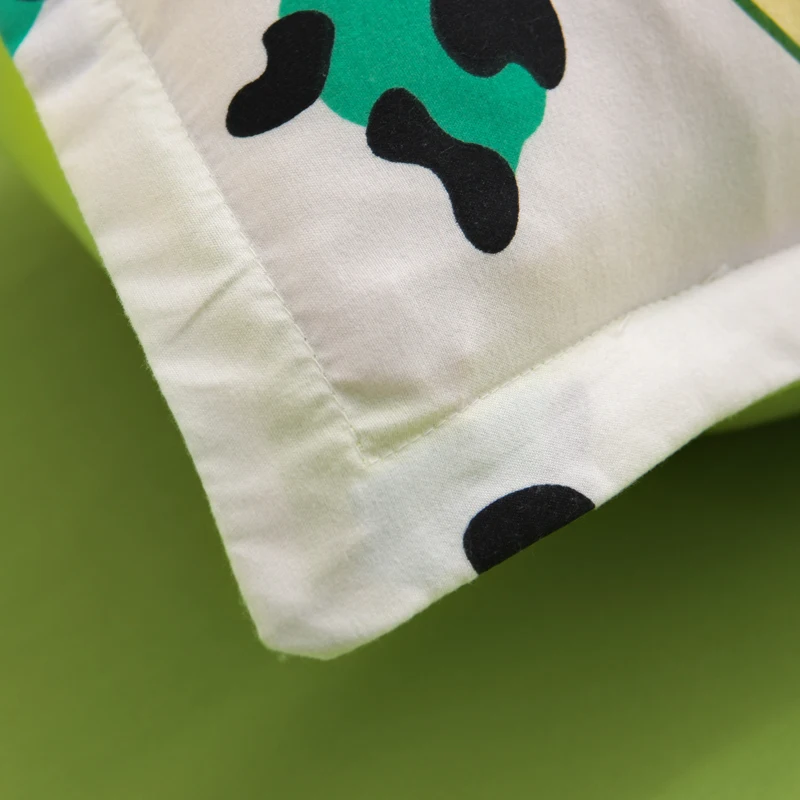 Корова авокадо постельное белье набор пододеяльник зеленый плоский простыня наволочка Постельный набор Король Королева двойной полный одиночный кровать