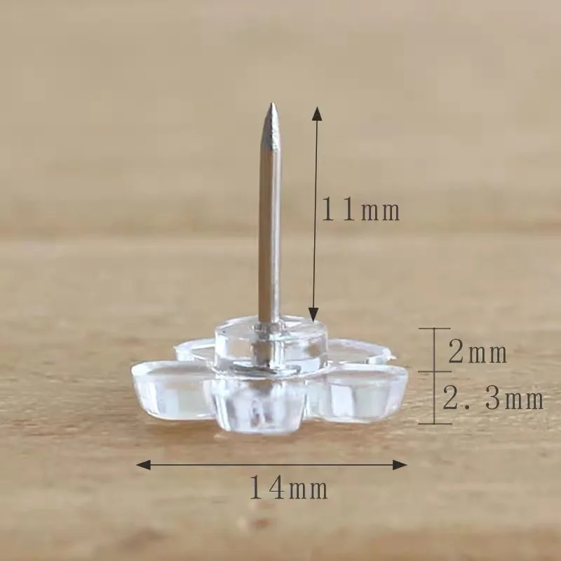 100 Pcs Flower Shape Decorative Cute Thumb Tacks ThumbNails PushPins Push Pins for Photos Wall, Maps, Bulletin Board