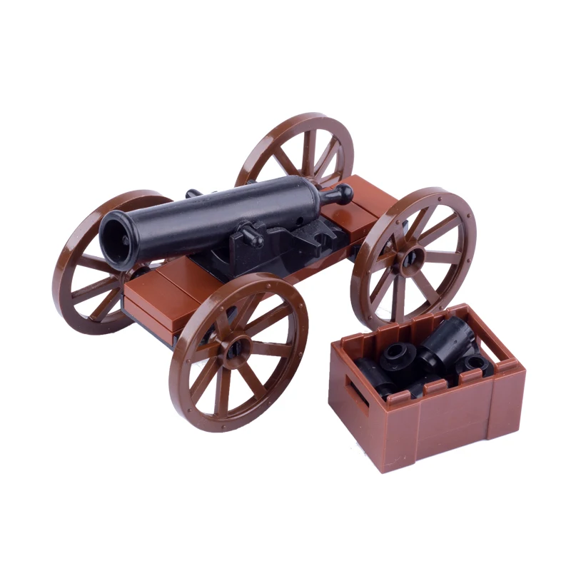 WWI Military Accessories Building Blocks Medieval Soldiers Figures Weapons Parts Pirate Boat Cannon Model Bricks building blocks construction blocks racing car building blocks car building blocks