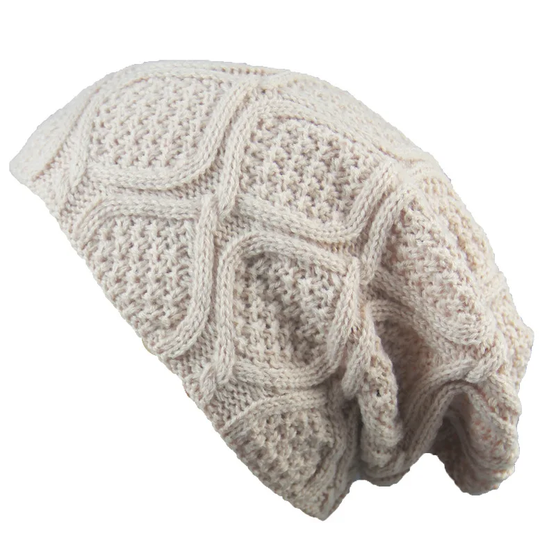 

New Winter Hats For Women Men Bonnet Oversized Slouch Twist Hat Thick Warm Caps Mens Casual Knitted Beanie Cap Outdoor Knit Hat