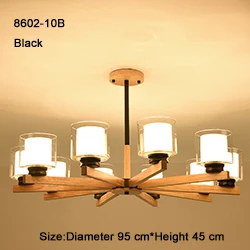 10 light Black Современный дизайн стеклянный шар люстра 6 головок прозрачный стеклянный пузырьковый светильник люстра для гостиной кухни черный/золотой светильник - Цвет абажура: 10 light Black