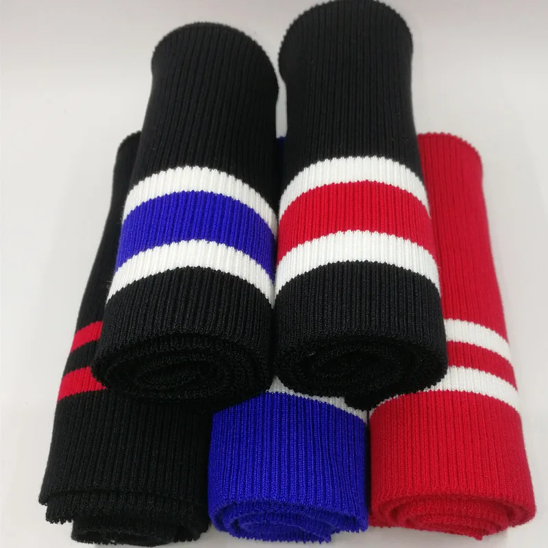 JIETAI ребристая трикотажная ткань в разноцветную полоску 2*1 тканевые аксессуары DIY для воротника манжеты подол для победителя куртки эластичные мягкие товары