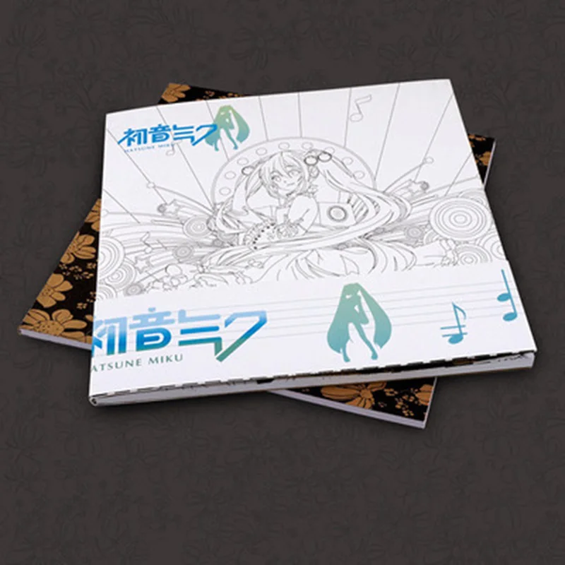

Hatsune Miku Coloring Book Secret Garden Style For Relieve Stress Kill Time Graffiti Painting Drawing Book
