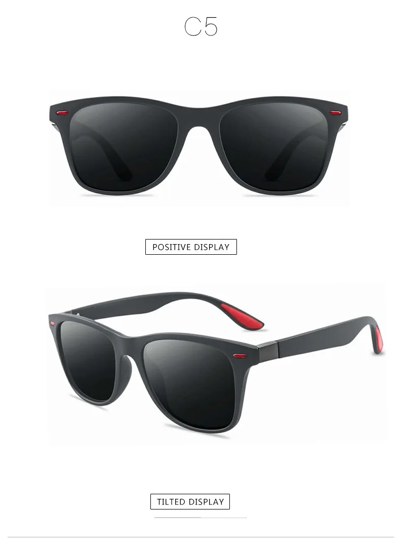 New Polarized Sunglasses Men Brand Design Driving Square Frame Sun Glasses For Women Male Goggle UV400 Gafas De Sol