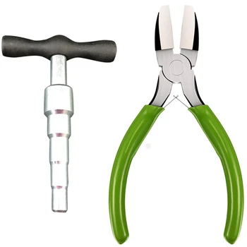 

1Pcs Expansion Pipe Tool Solid Pipe Rounder Round Pipe Expander & 2 Pcs Nylon Nose Pliers Double Nylon Jaw Pliers