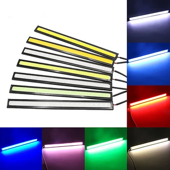 

1Pc 17cm Ultrathin Waterproof COB 8w Car LED Daytime Running Lights Daylight Driving Flashing Lamp Decoration For Car Motor