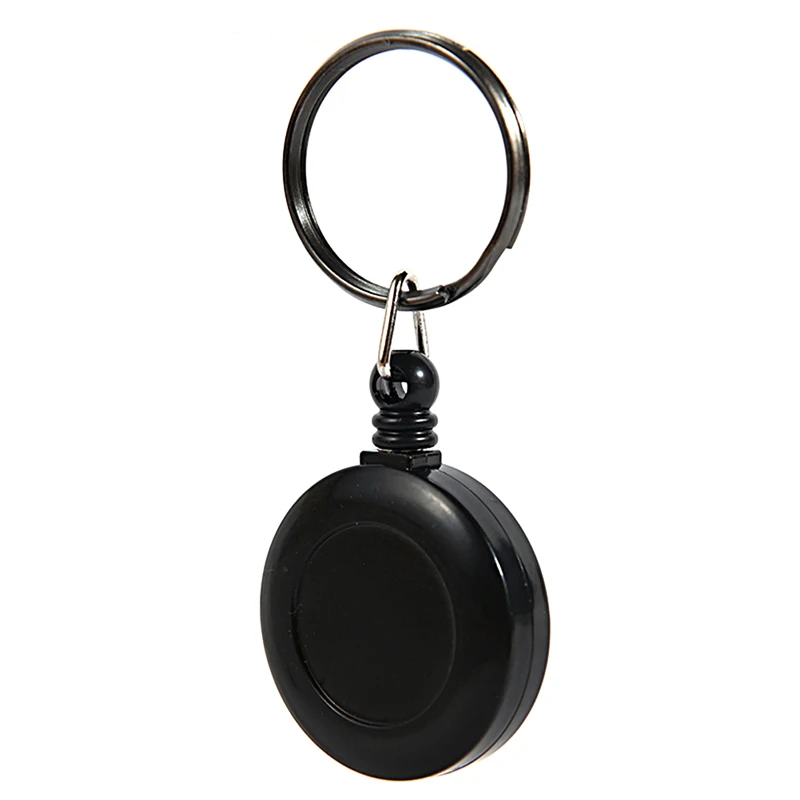 Key Chain Retractable Extendable Metal Wire 60cm Clip Pull Anti Lost ID Card Holder