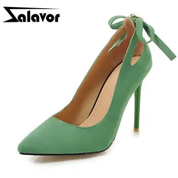 

ZALAVOR 2020 Plus Size 31-46 Spring Women Pumps Thin High Heels Shoes Woman New Arrival Pointed Toe Sexy Shoes Footwear