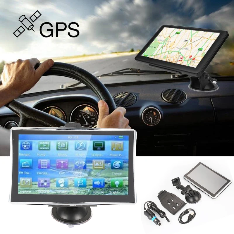 

Vehemo 7" GPS Navigator Truck Navigator Game Player FM Radio for Automobile Car GPS Navigation Smart 800MHZ TFT LCD for Tablet