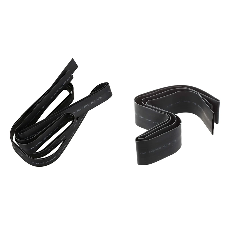 

2 Pcs Ratio 2:1 Black Polyolefin Dia Heat Shrink Shrinkable Tube 2M 10Mm & 1M 20Mm