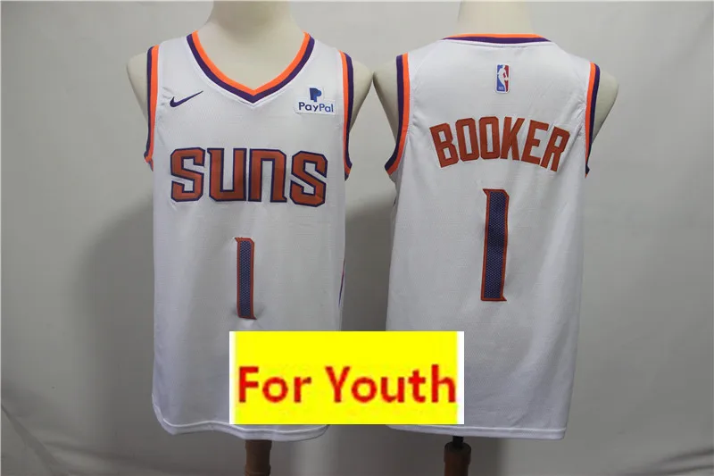 4 Сезон A+++ Феникс качество Молодежный взрослый#1 DEWIN Booker 22 DeAndre Ayton детский трикотаж - Color: 4