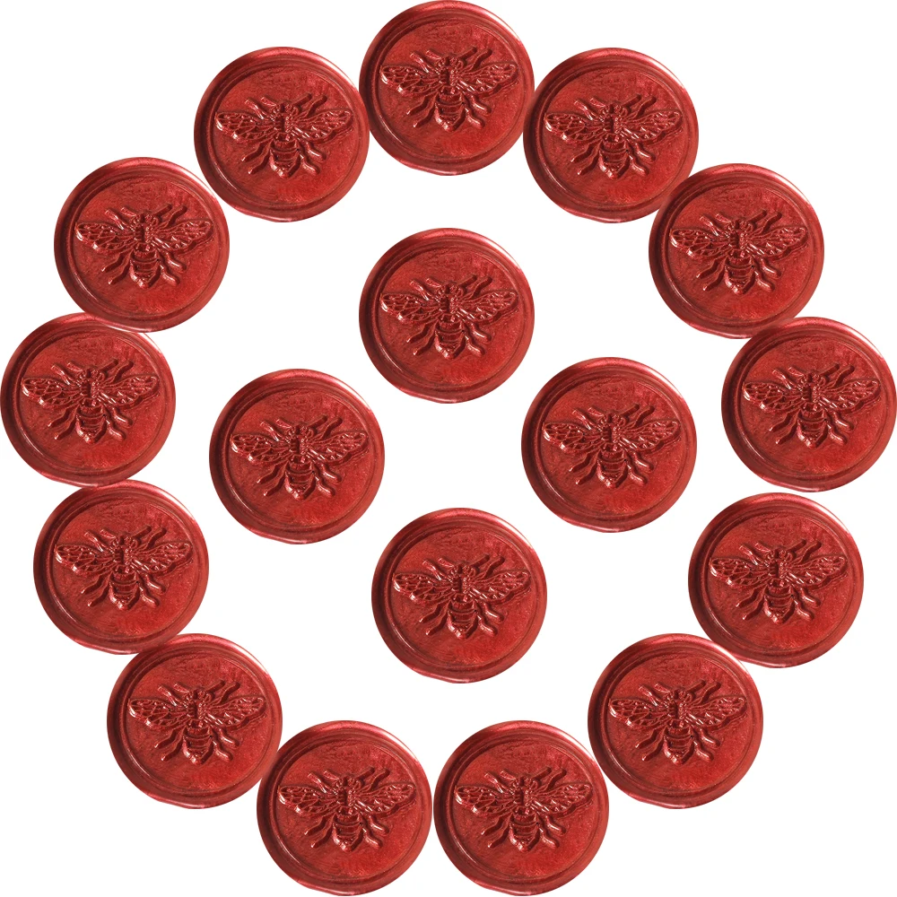 

Custom Logo Wax Seal Stickers,Cute Yellow Bee Self Adhesive Wax Seal Stickers Accept Adjust Color Invites