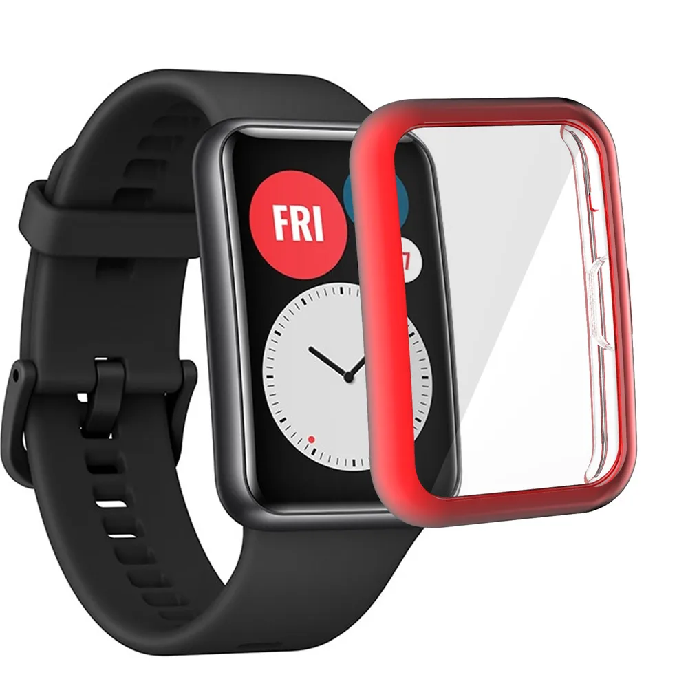 Soft TPU Flexible Cover for HUAWEI Watch Fit/Honor ES All-round Protector Case Thin Lightweight Durable Bumper Shell Accessories afbeelding