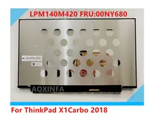Tela de LCD para thinkpad T490 20N2 20N3 painel LCD 14.0 2560*1440 IPS 40pin Glare LPM140M420 B140QAN02.0 00NY679 01YU646 00NY680