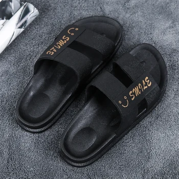 

BG Men slipper sandal Summer sandals beach shoes casual Outdoor Lightweight breathable smiling face big size 2020 new