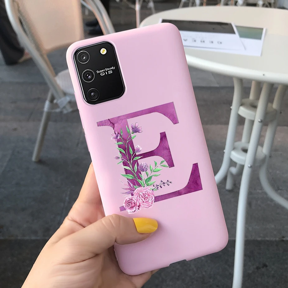 Charming Floral Letters Soft TPU Back Cover