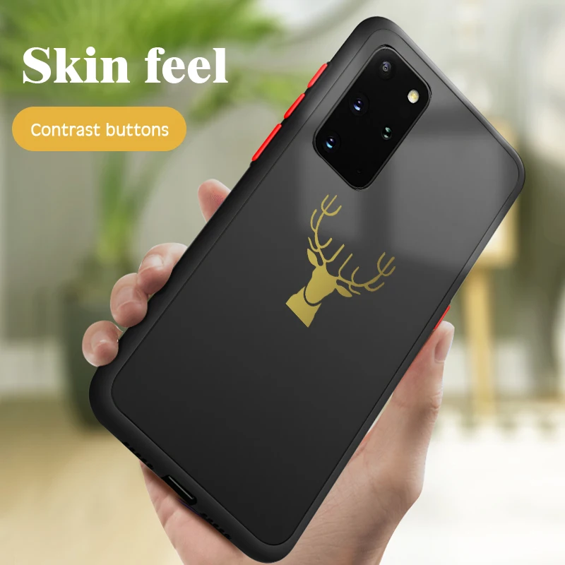 Металл Рождественский олень силиконовый чехол для Samsung Galaxy S20 S20Ultra S10 S10E S9 S8 Plus Note 10