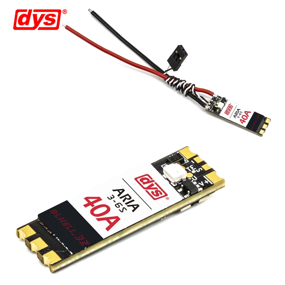 

DYS ARIA 40A 3-6S BLHeli_32 Dshot1200 Brushless ESC Built-in Current Meter For RC Drone FPV Racing Multi Rotor Spare