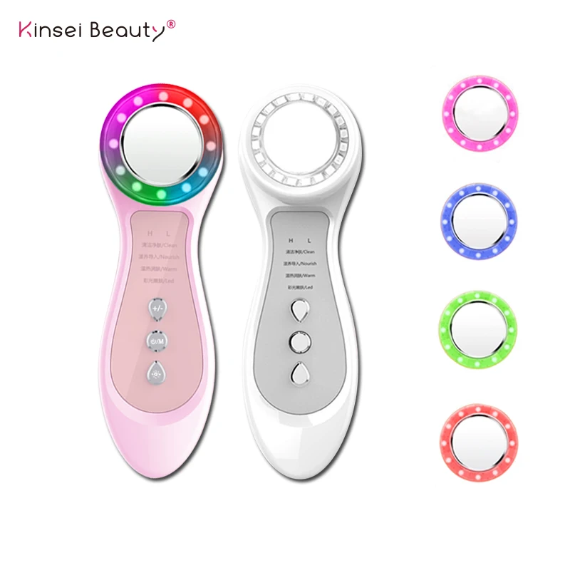 

RF Ultrasonic Skin Scrubber RF Radio Frequency Facial LED Photon Skin Care Device Face Lifting Tighten Wrinkle Removal Eye Care