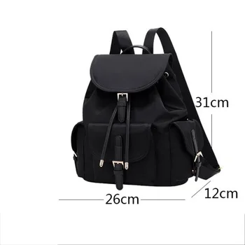 

Backpack Women School Bags for Teenager Girls Oxford Cloth String Lock Design Femme Mochila Female Backpack Fashion Sac a Dos