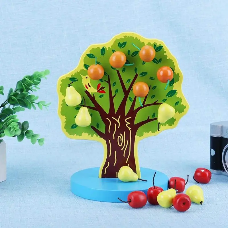 Фруктовое Дерево Игрушка с магнитными грушами для детей лучший подарок сад струна фруктовое дерево
