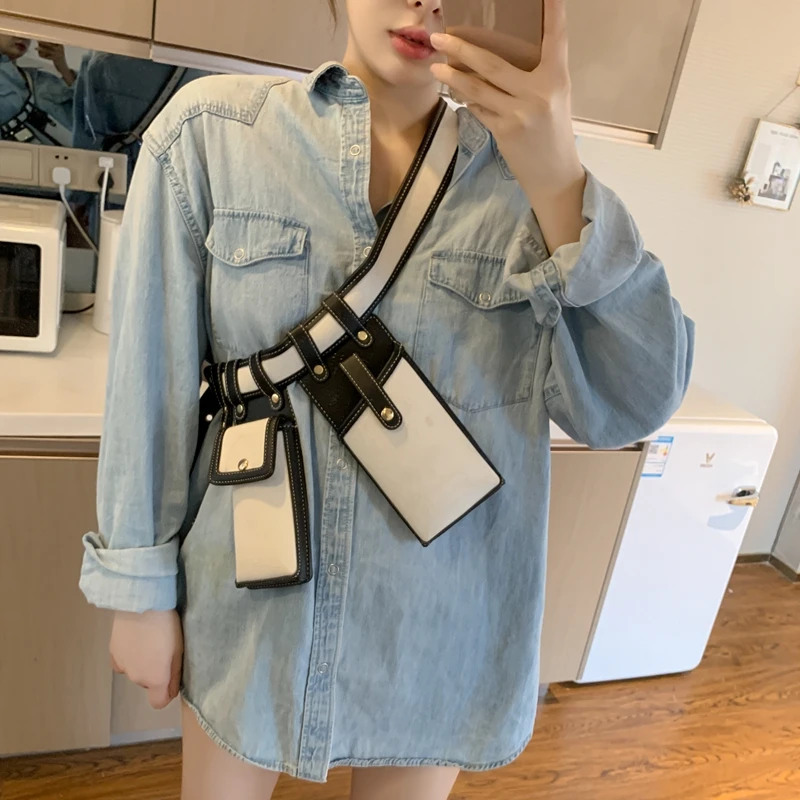 ジュンヤワタナベ JH-K 205 ハラコレオパードレザーチェーンウエスト  