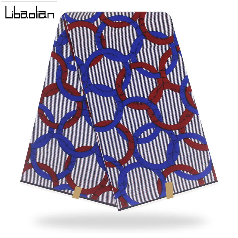 Модная Вощеная Печатный воск ткань африканский батик вышитые воск хлопок воск 6 ярдов для лоскутное шитье F909-05