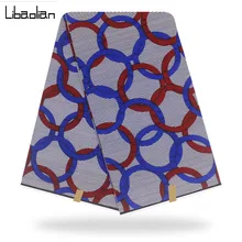 Модная Вощеная Печатный воск ткань африканский батик вышитые воск хлопок воск 6 ярдов для лоскутное шитье F909-05