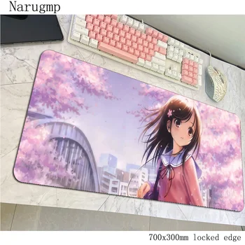 

Girl Anime mouse pad gamer Christmas mousepad 700x300x4mm rubber desk mat Colourful gaming accessories pc game mats oversized
