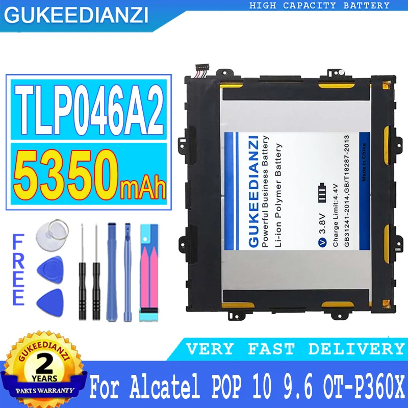 Аккумулятор емкостью 5350 мАч для смартфонов Alcatel One Touch POP 10 POP10 OneTouch (9 6) | Мобильные