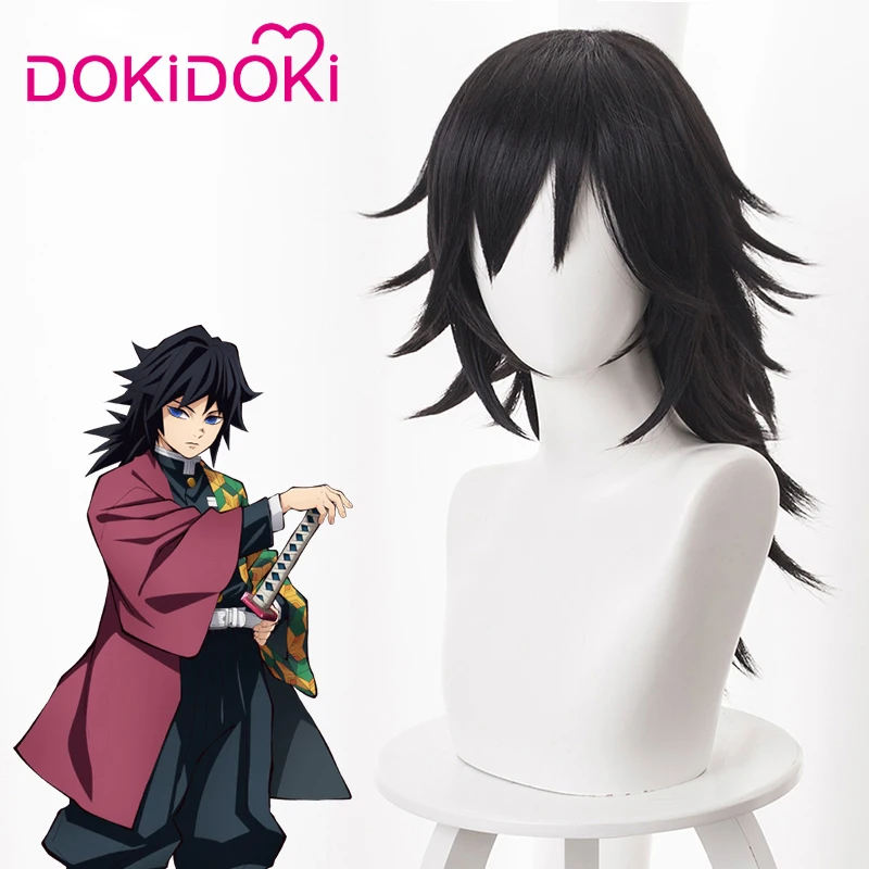 Disfraz de Cosplay de Anime Japonés Tomioka Giyuu con Peluca para Niños y Adultos, Regalo para Fitas de Carnaval y Halloween, Uniform de Tomioka Giyuu - AliExprs 200000532