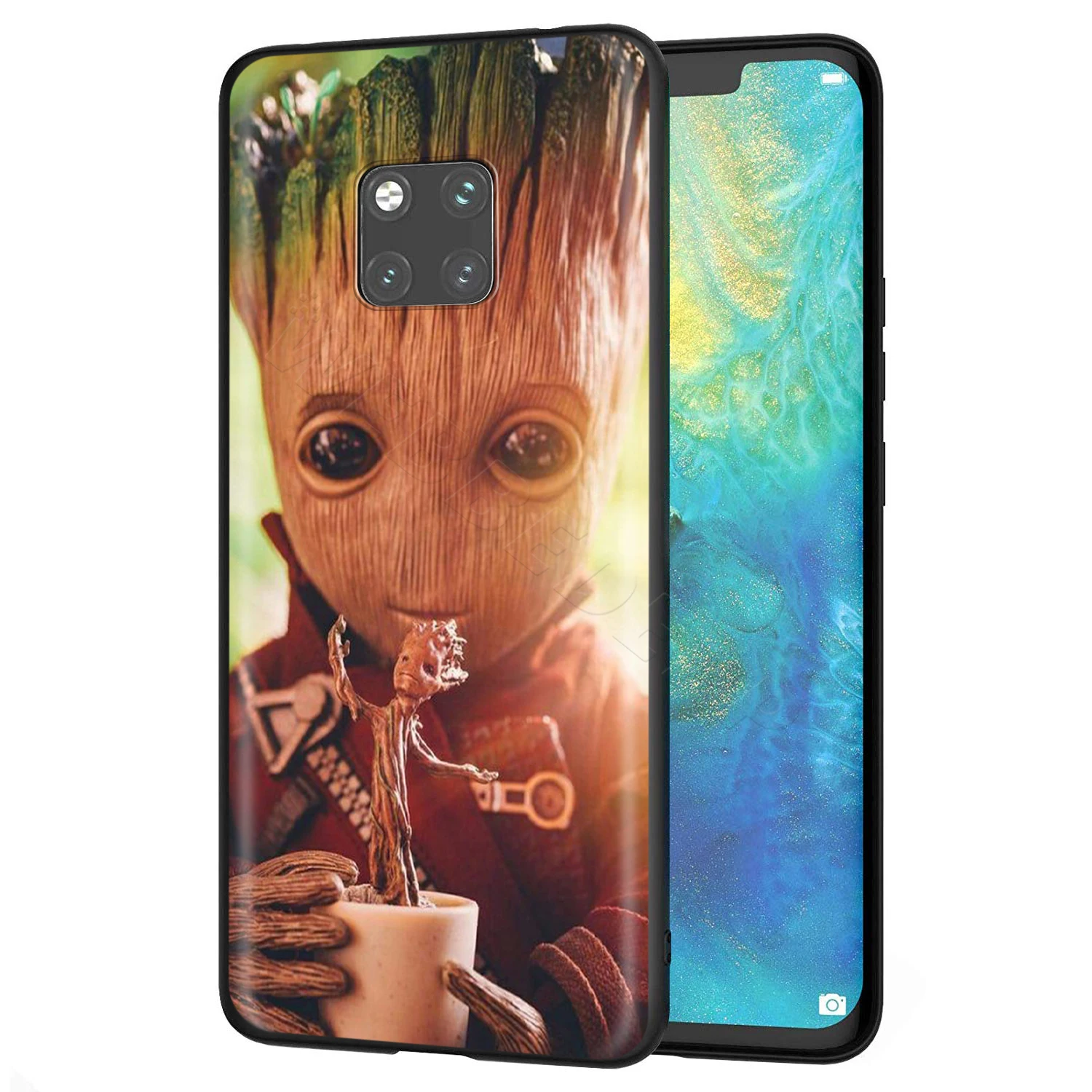 Webbedepp Guardians Groot Marvel чехол для Huawei P8 P9 P10 P20 P30 Lite Pro P Smart Z Mini