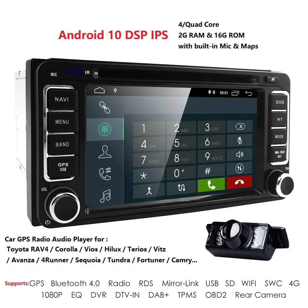2 din 6.2 calowy uniwersalny samochodowy odtwarzacz multimedialny Android10 radio samochodowe Stereo dla Toyota RAV4 Corolla CROWN CAMRY RUSH 2 din 6.2 calowy uniwersalny samochodowy odtwarzacz multimedialny Android10 radio samochodowe Stereo dla Toyota RAV4 Corolla CROWN CAMRY RUSH