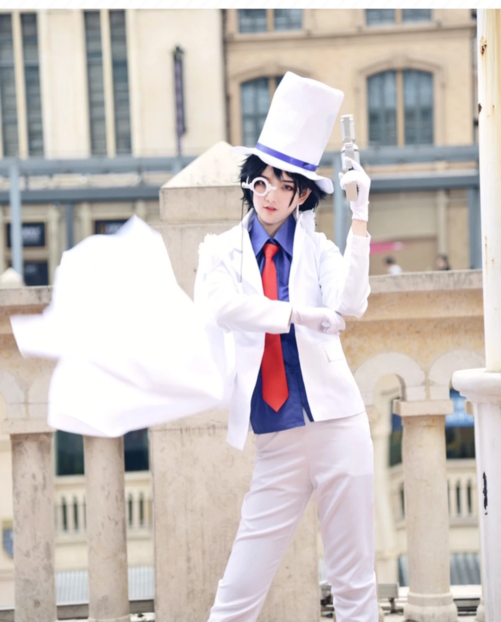 DETECTIVE CONAN Magic Kaito Phantom Thief Uniforms Cosplay Costume 7/lot
