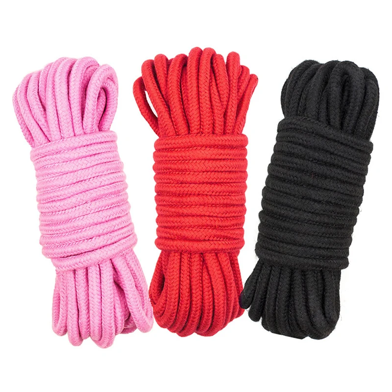 Sex Slave Bondage Rope Soft Cotton Knitted Rope BDSM Restraint Man Exotic Toy Roleplay 5M 10M 20M Sex Toys For Couple Women Anal