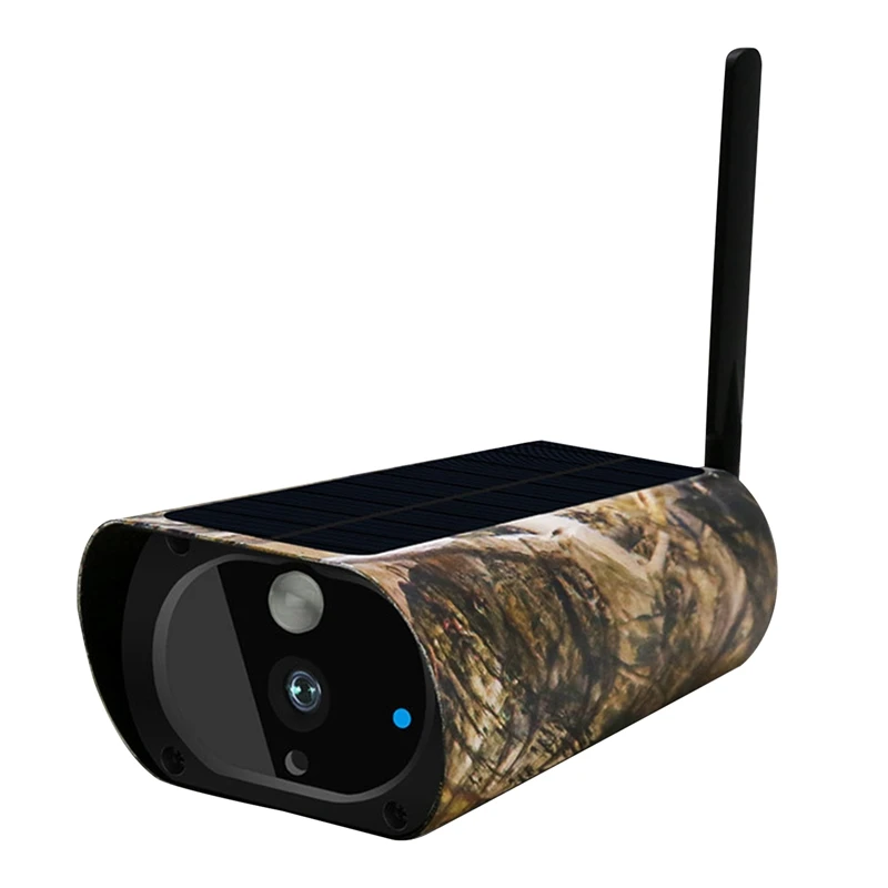 

OPQ-Solar Battery Wireless Camera Night Vision Outdoor Waterproof WIFI Camera Camouflage 1080P HD Field Monitor