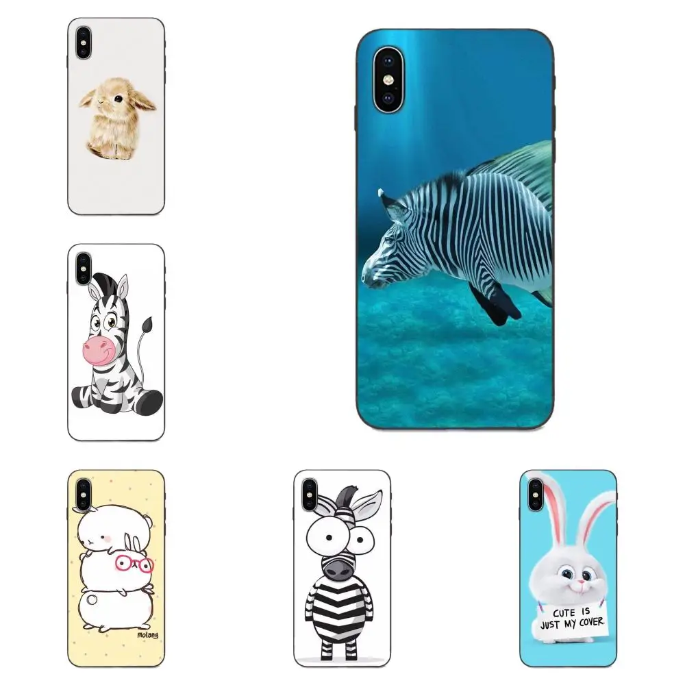 

Cute Animal Zebra Rabbite Soft Hipster Case For Xiaomi Redmi Note 3 3S 4 4A 4X 5 5A 6 6A 7 7A K20 Plus Pro S2 Y2 Y3