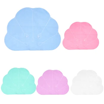 

New Home Bathroom Inflatable Bath Tub Pillow with Suction Cups Shell Shaped Neck Shoulder Supporter Cushion Random Color Bath Pi